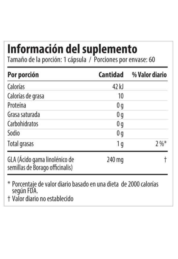 GLA Ácido Gama Linolénico - Imagen 2